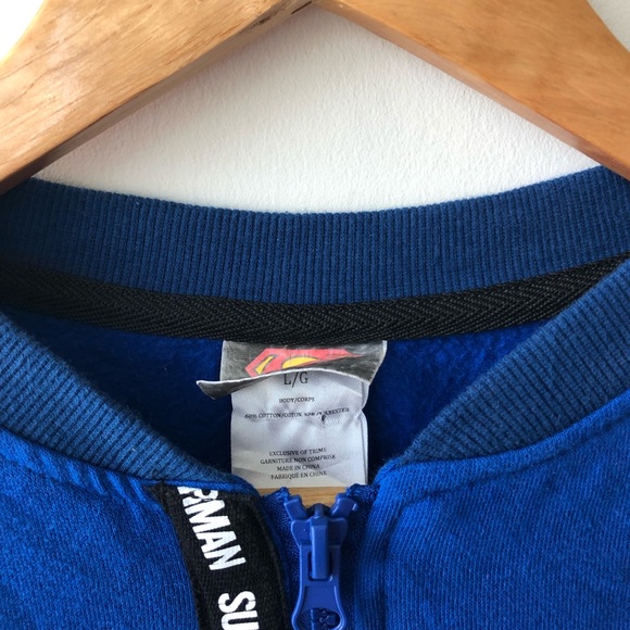 Blue Super Man Varsity Jacket - Picture 5 of 5